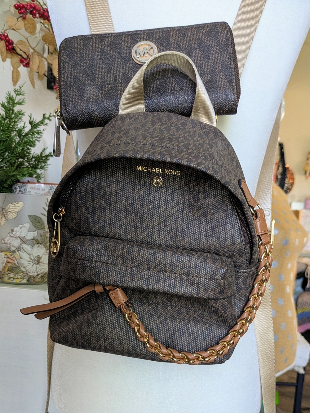 Michael Kors Backpack & Matching Zip-Around Wallet
Classic Michael Kors